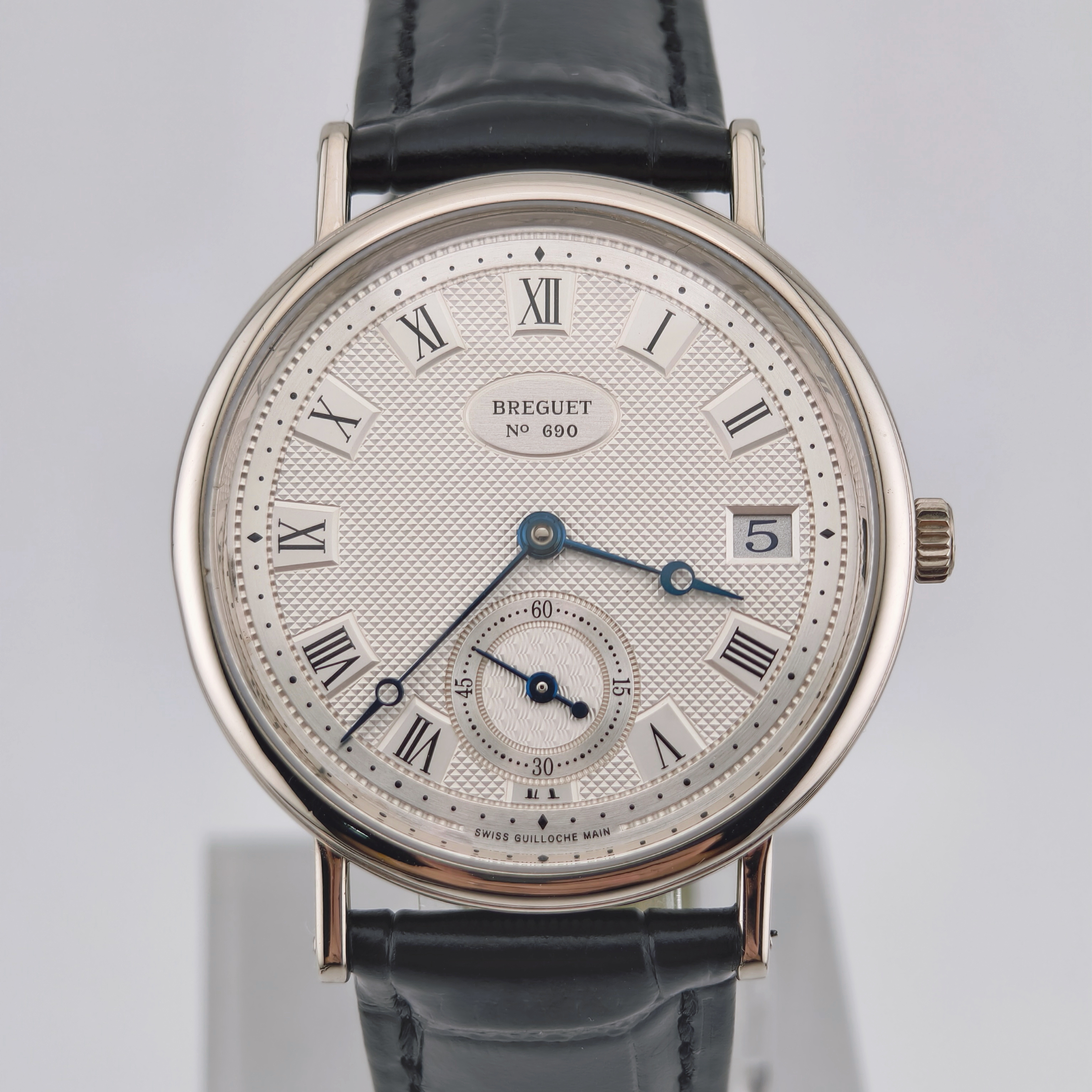 95新 BREGUET/宝玑 18K白金/35mm/男士自动机械/经典/时尚