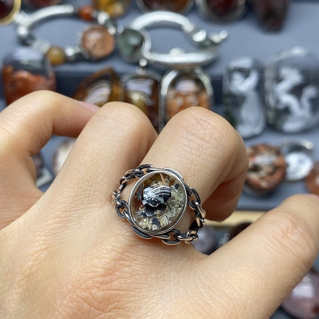 水晶戒指银S925镶嵌陈*升