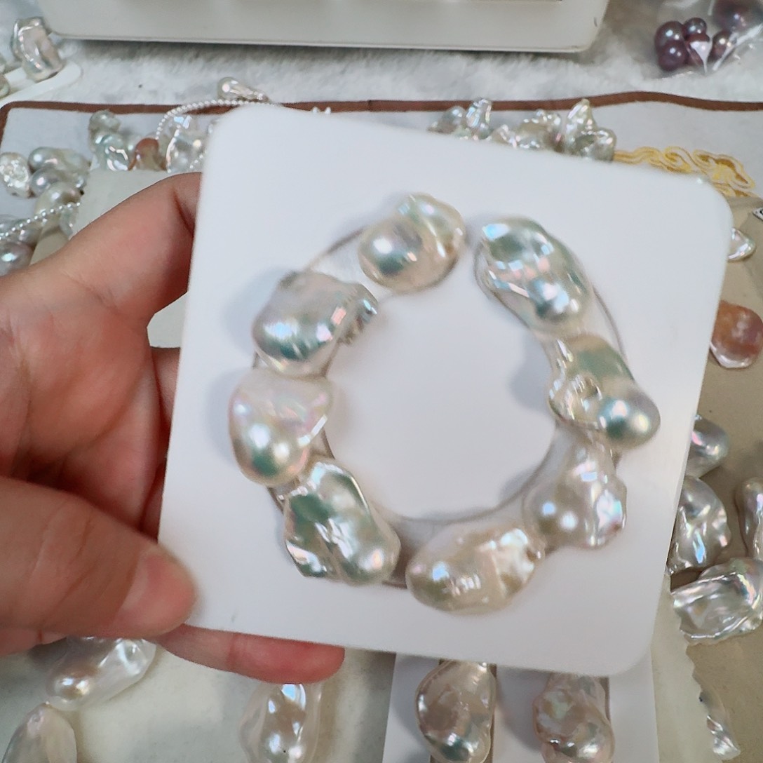 淡水珍珠银S925镶嵌颈饰曾*生