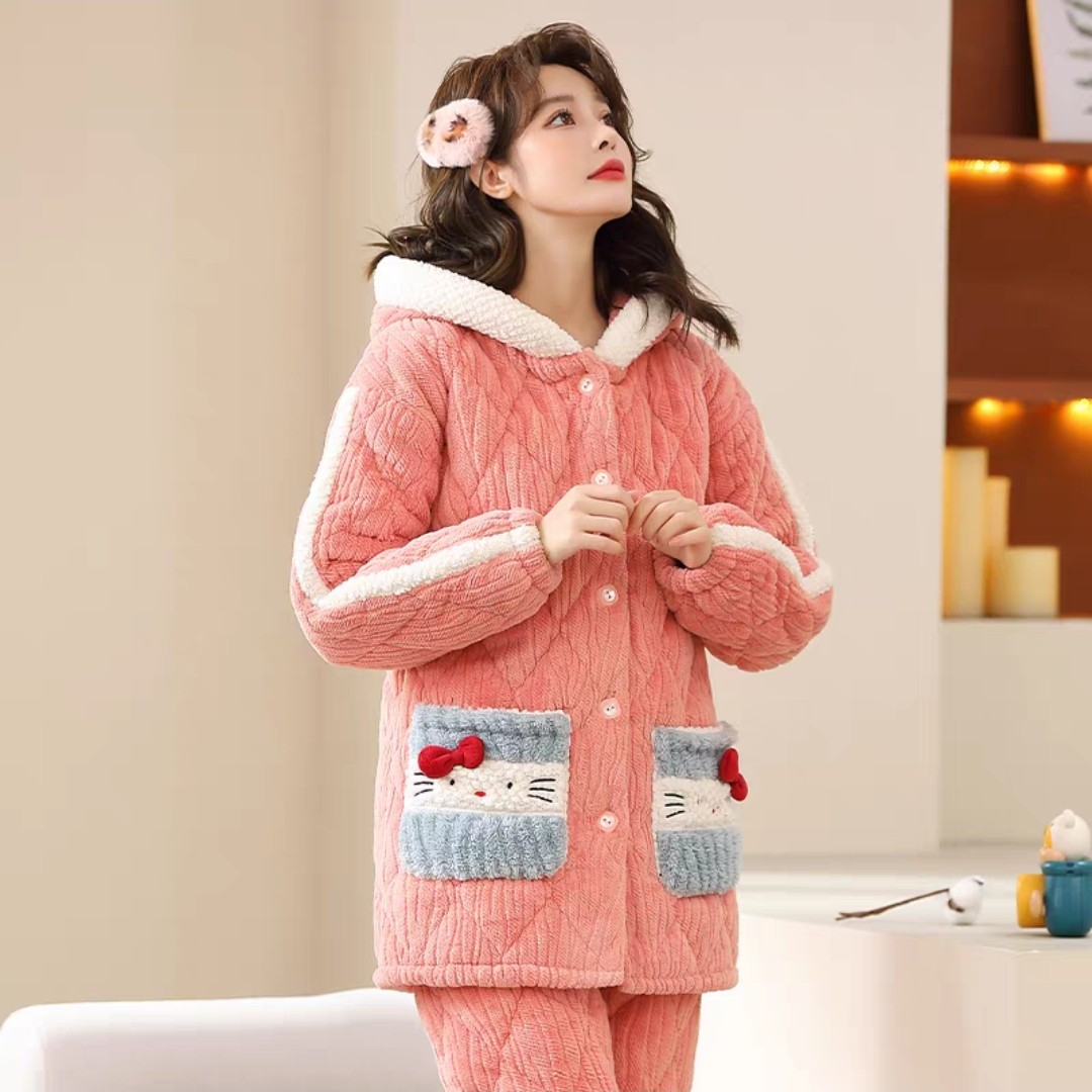 2号 201-290按主播说的链接去拍三层夹棉睡衣女找到相应编号拍下