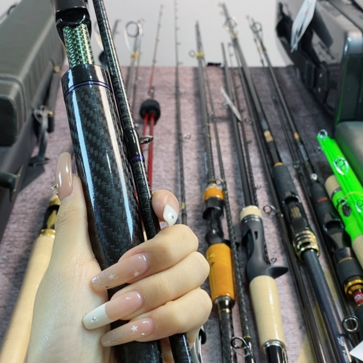 【闪购商品】2.7m碳素天****呀两节路亚杆