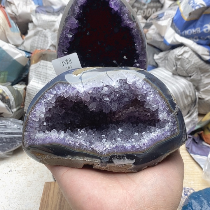 珠宝半成品未镶嵌紫晶