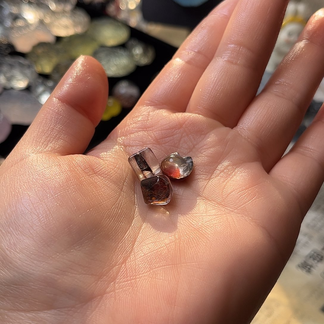 颈饰银S925镶嵌水晶咩***Ꮤ三件32