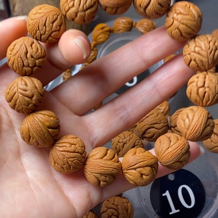 手串文玩核桃秦岭野生龙纹桃核18