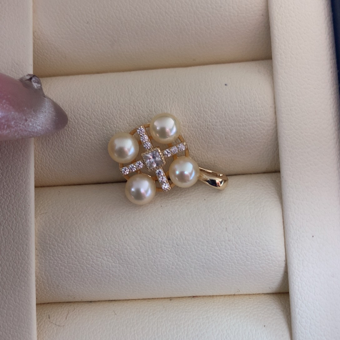 海水珍珠颈饰银S925镶嵌