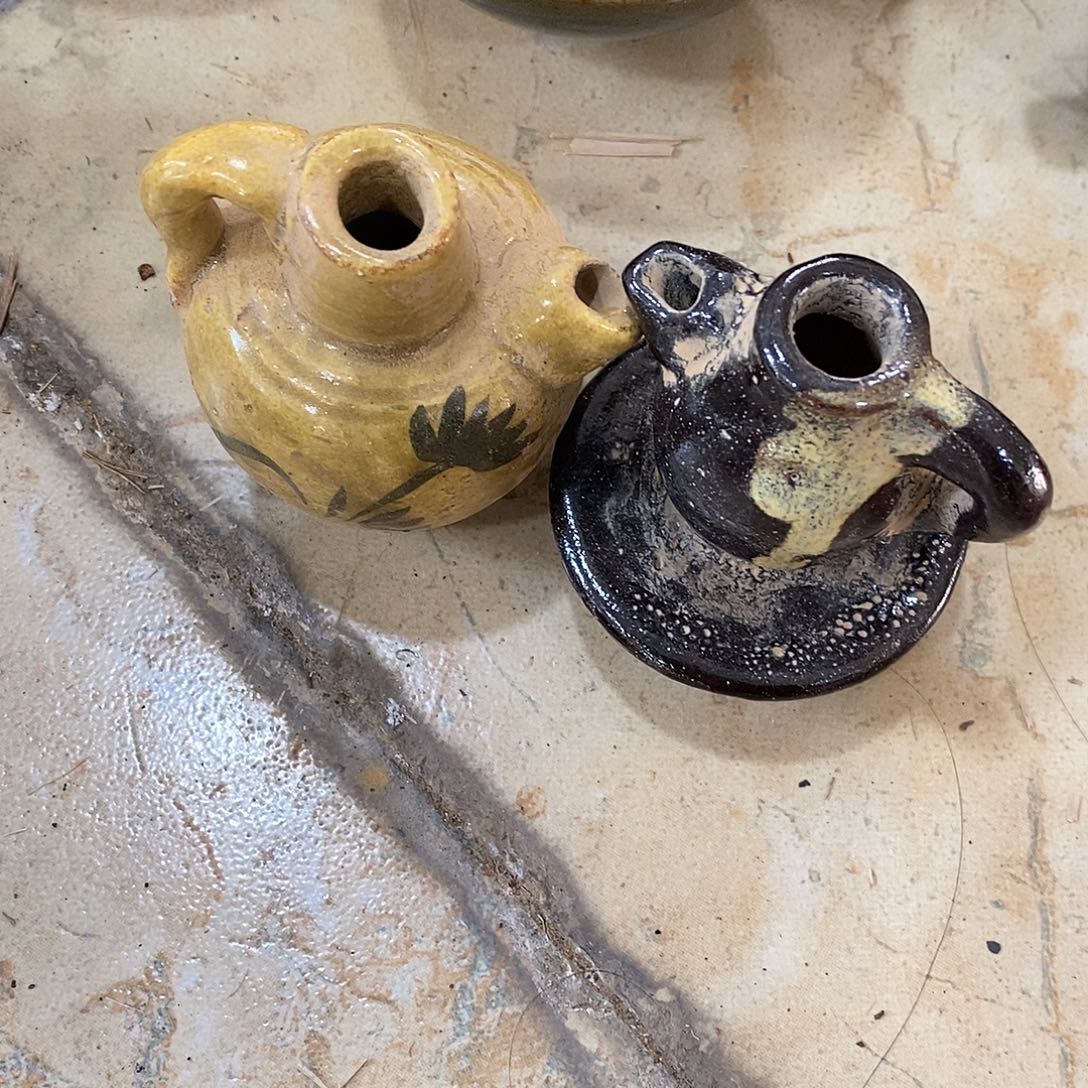 瓷片磁州窑的倆小件