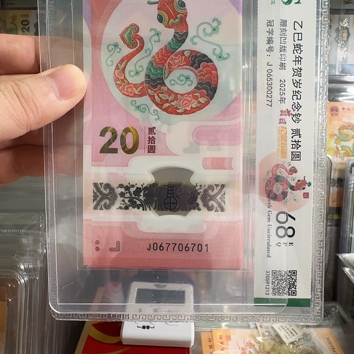 塑料小蛇钞金钩王标十尾6701
