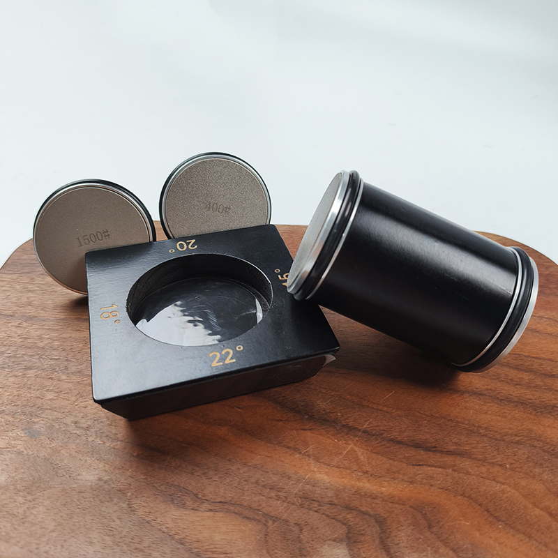 新款跨境Rolling Knife Sharpener滚轮磨刀器圆柱四边磁吸四角度