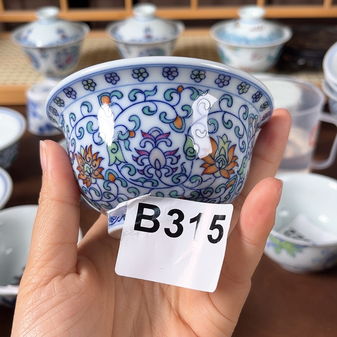 微瑕景德镇手工手绘茶具315