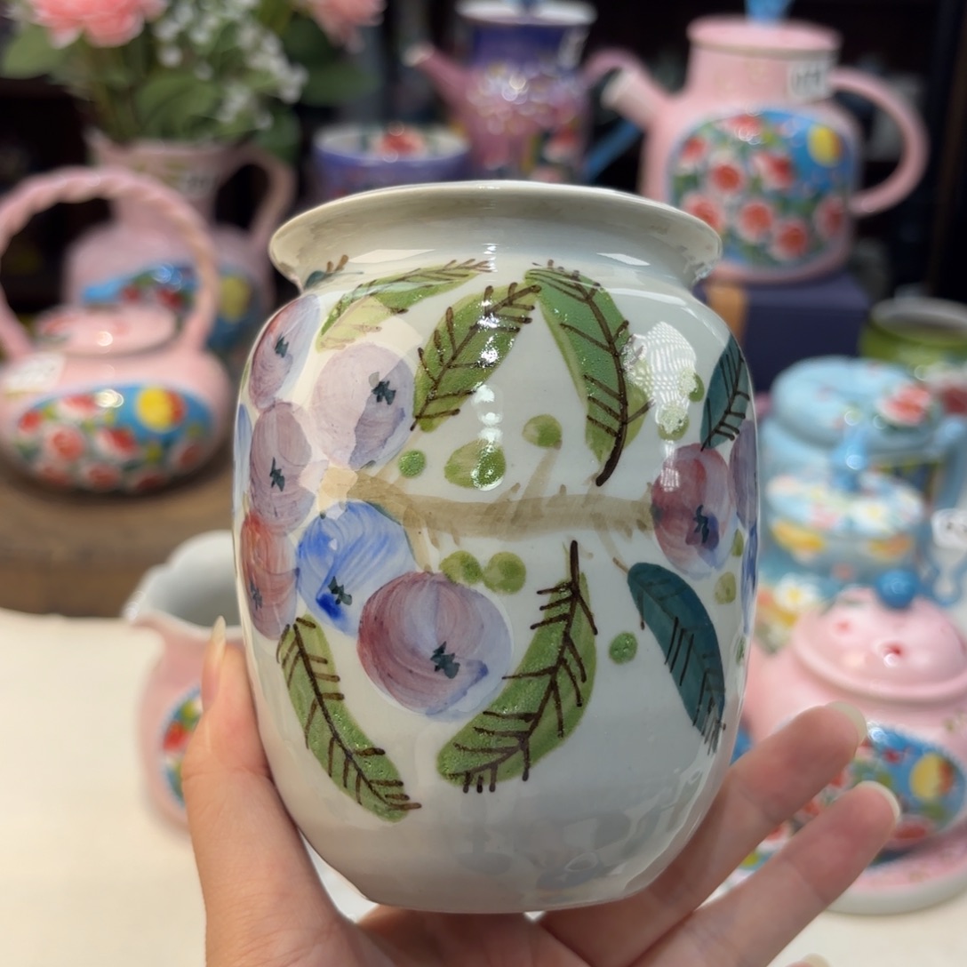 景德镇手绘高温釉下彩陶瓷茶具