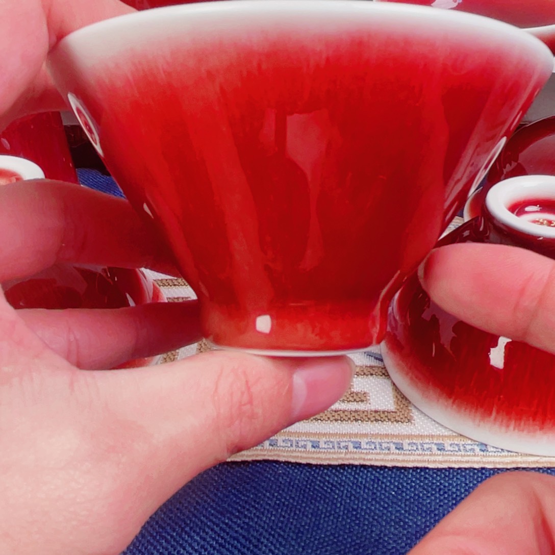 杯全手工郎红斗笠杯