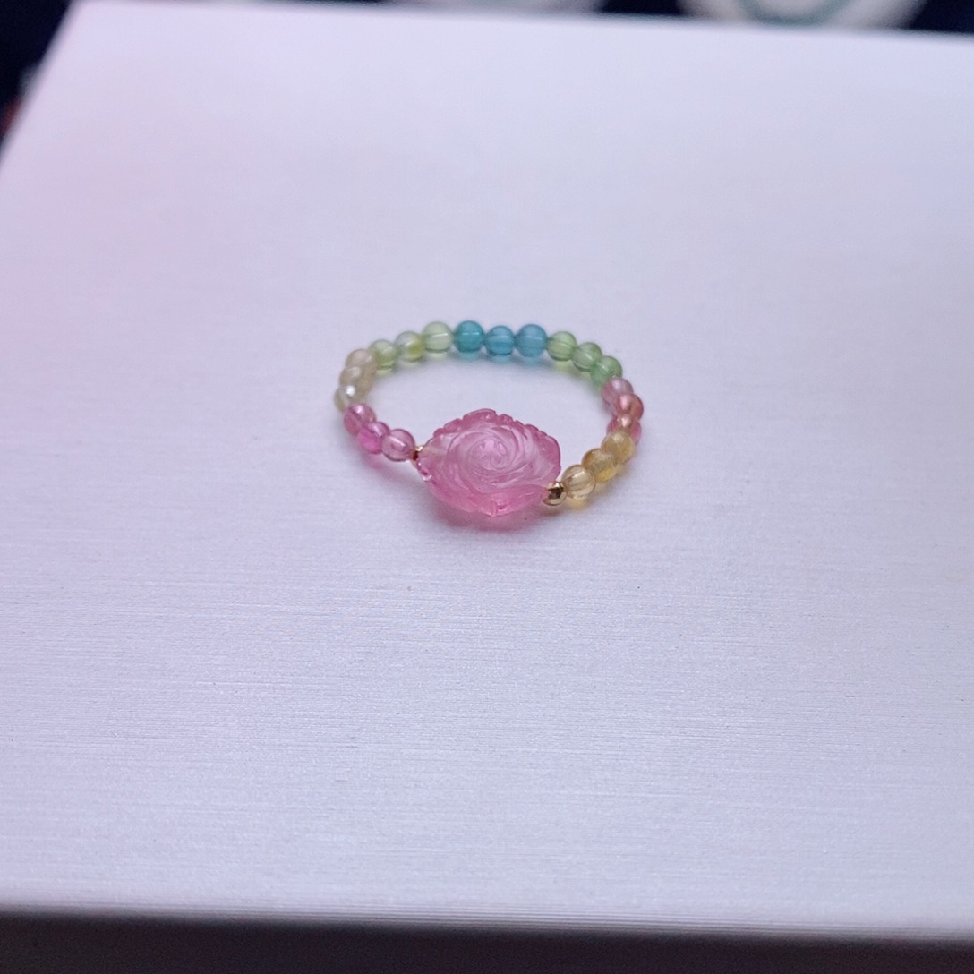 碧玺碧玺m未镶嵌戒指