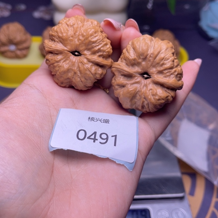 文玩核桃把件蛤蟆39.0491