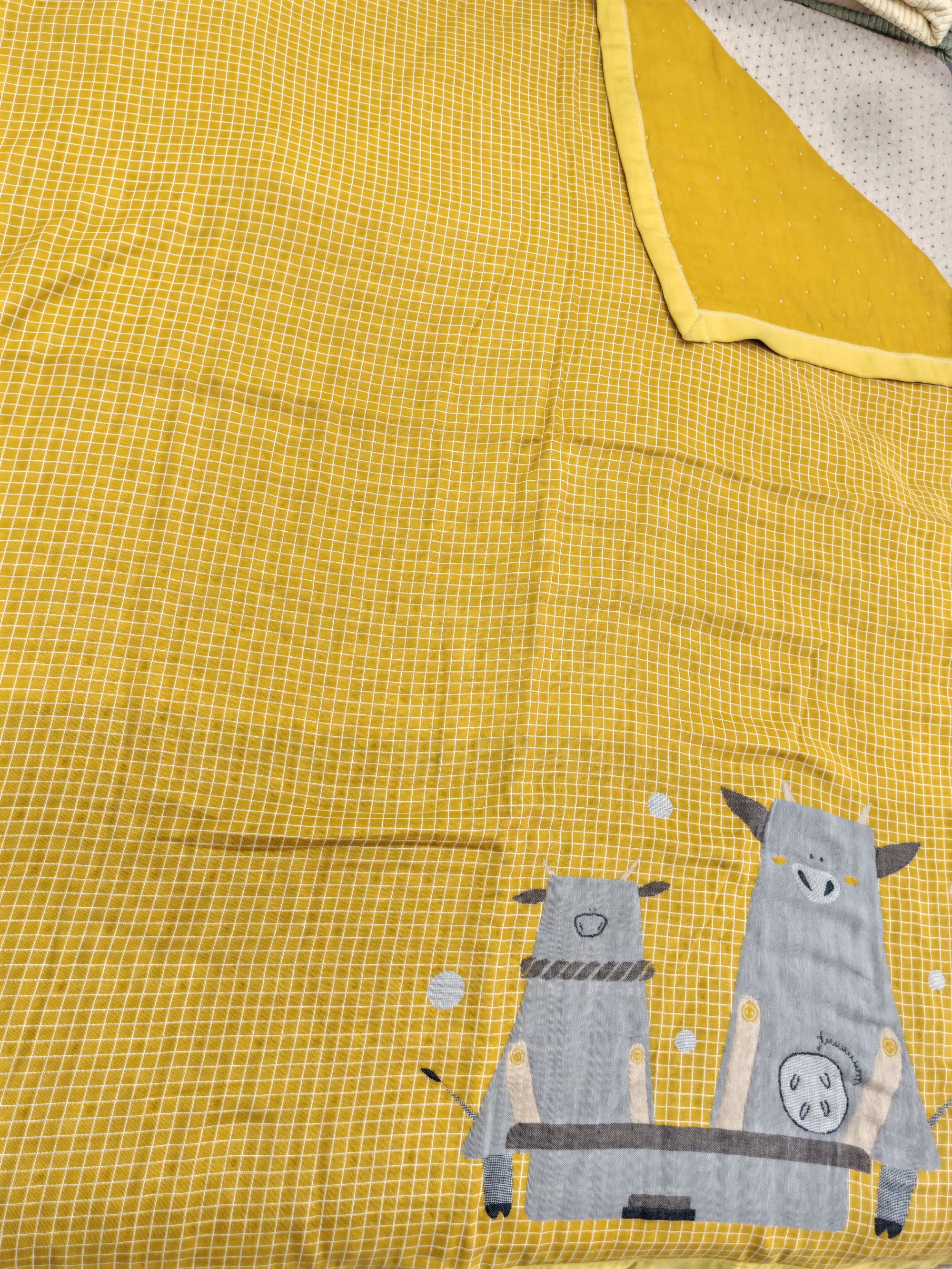 【喜上棉品】浮力！纯棉六层纱布童被幼儿园办公室盖毯午休毯