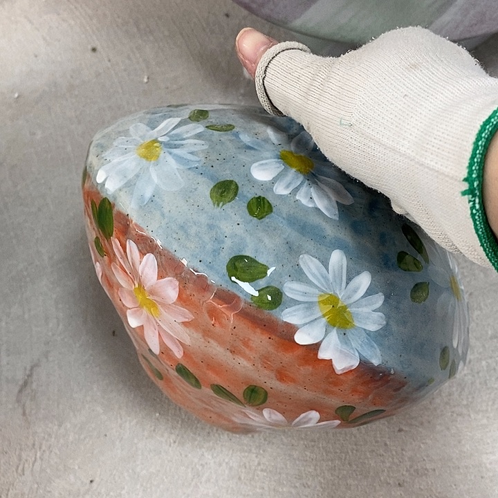 缸随***飞1xc景德镇陶瓷花盆微瑕