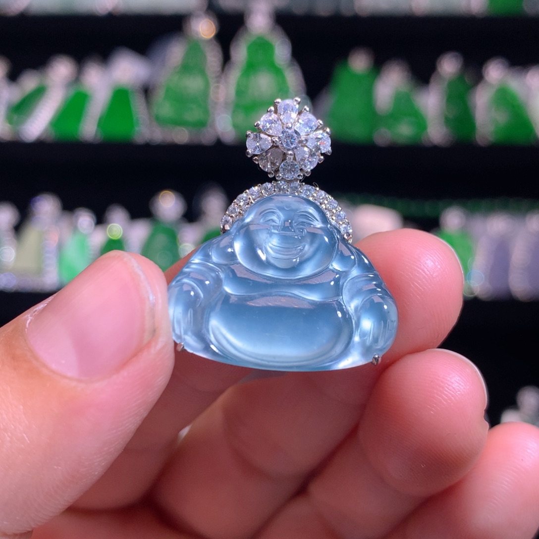 【闪购商品】颈饰银S925镶嵌翡翠天然翡翠