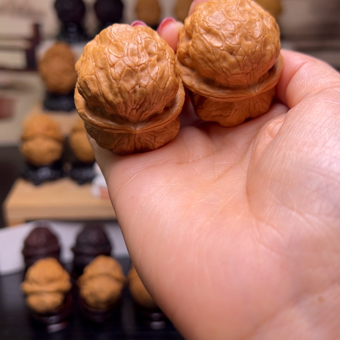 文玩核桃把件金蟾疙瘩包40H