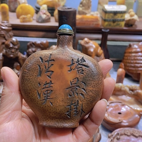 香榧木用****2华彩木作摆件