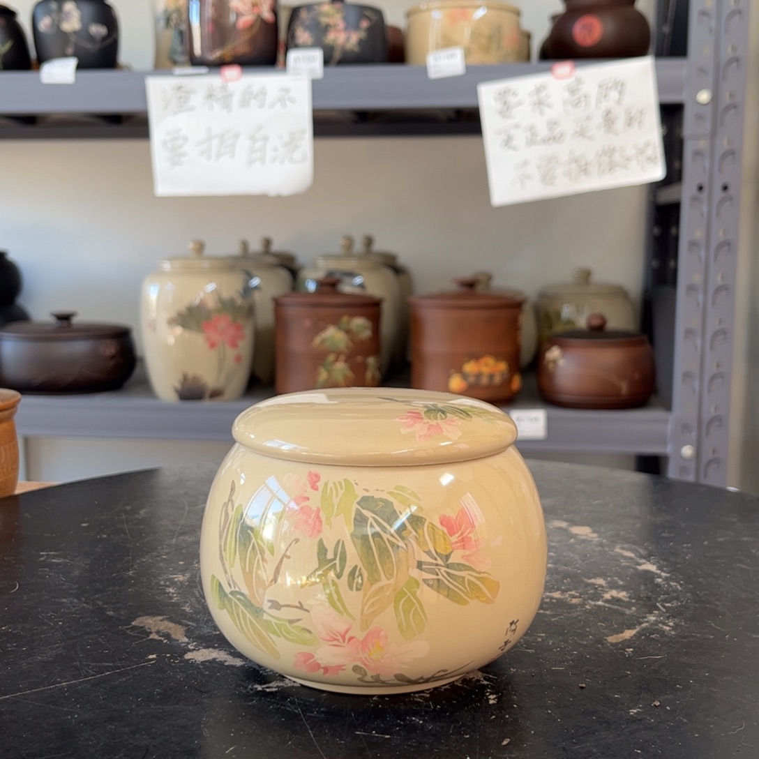 大***王白泥水亮光存茶罐醒茶罐