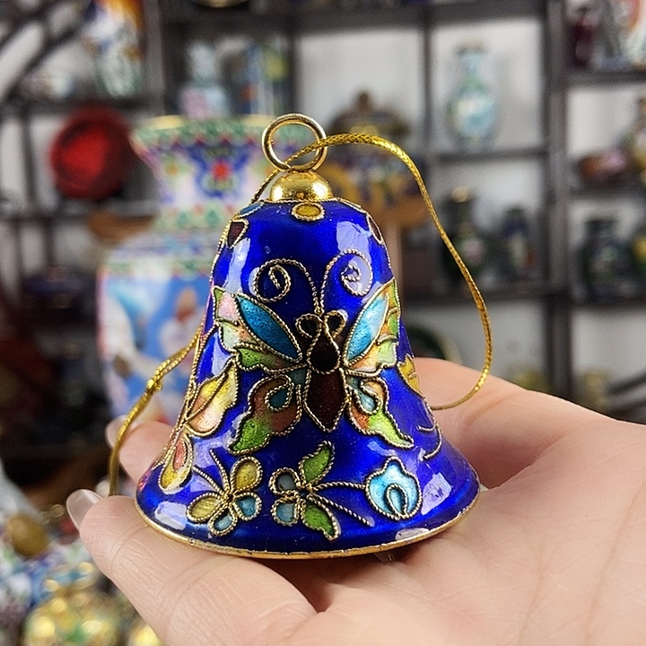 上***诺铜宝蓝色花丝小铃铛
