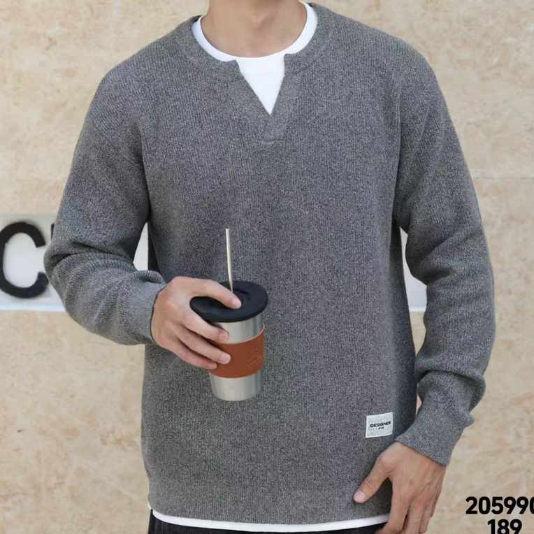 含辰生活25款男士冬款假两件毛衣2059906