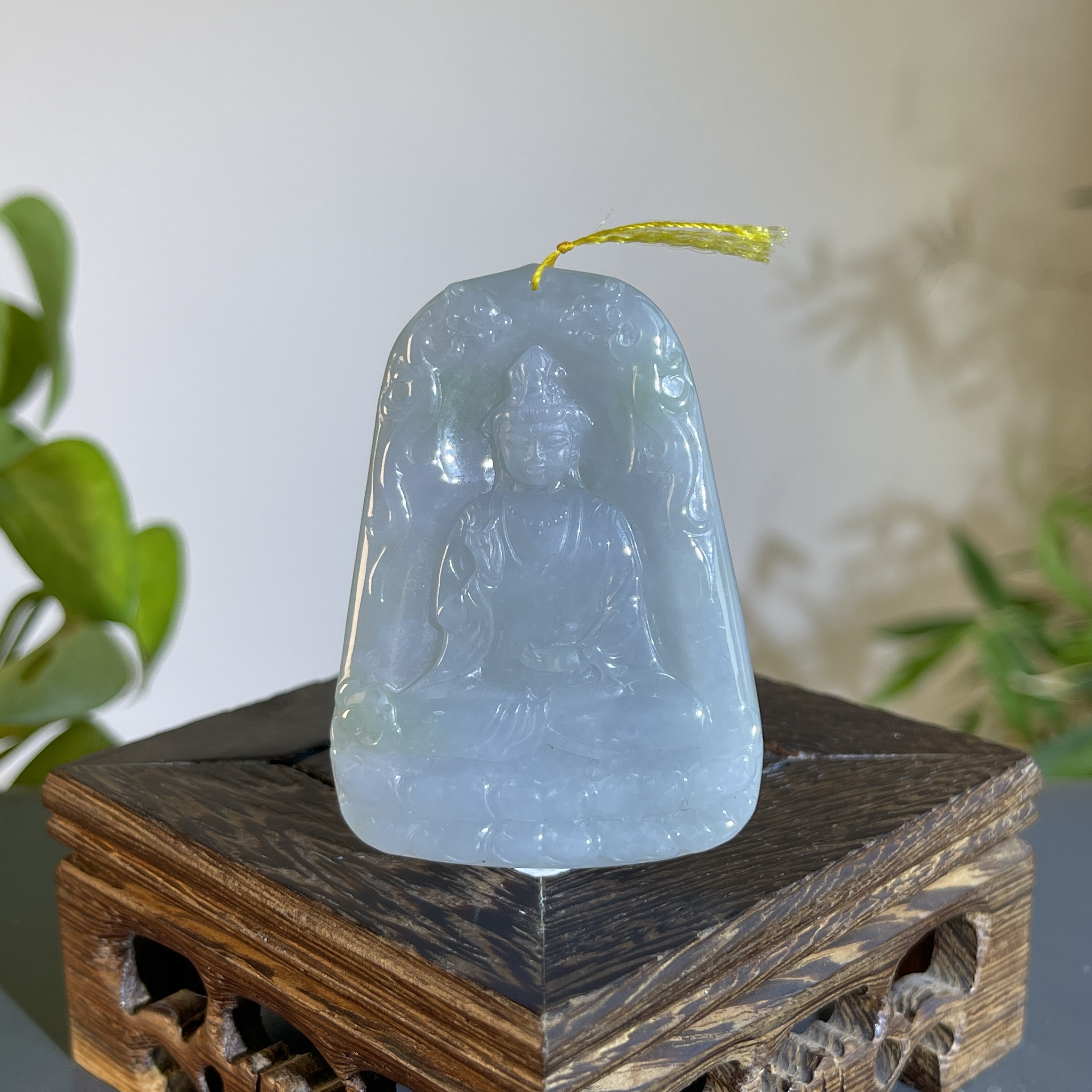 JTA01-90  天然缅甸A货翡翠 观音