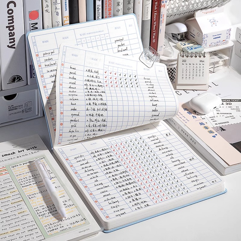 英语单词本艾宾浩斯记忆法默写加厚内页学生考研开学学习必备用品