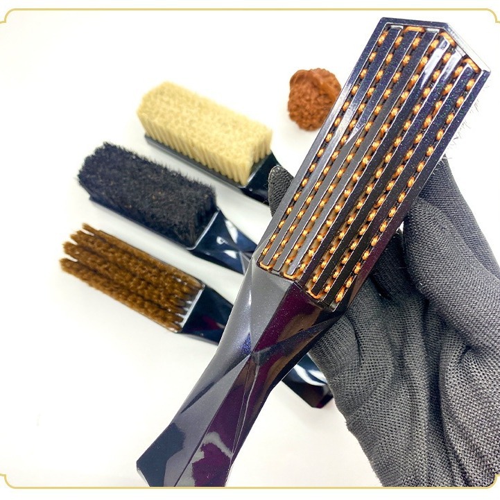 猪鬃马鬃文玩刷子纳米手工绑线不掉毛核桃金刚专用打底包浆抛光