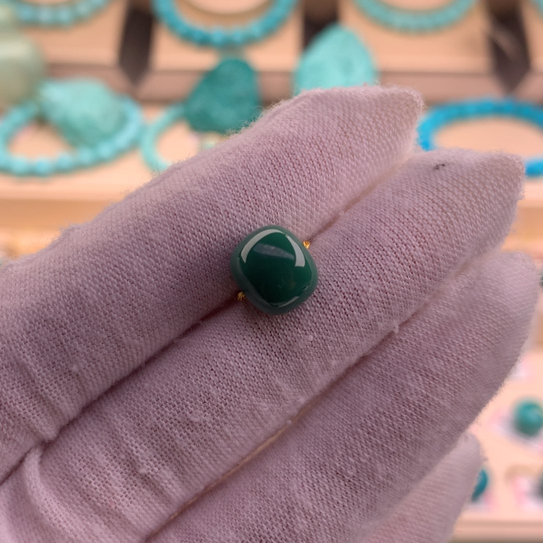 绿松石珠宝奇石未镶嵌9.6-8.4