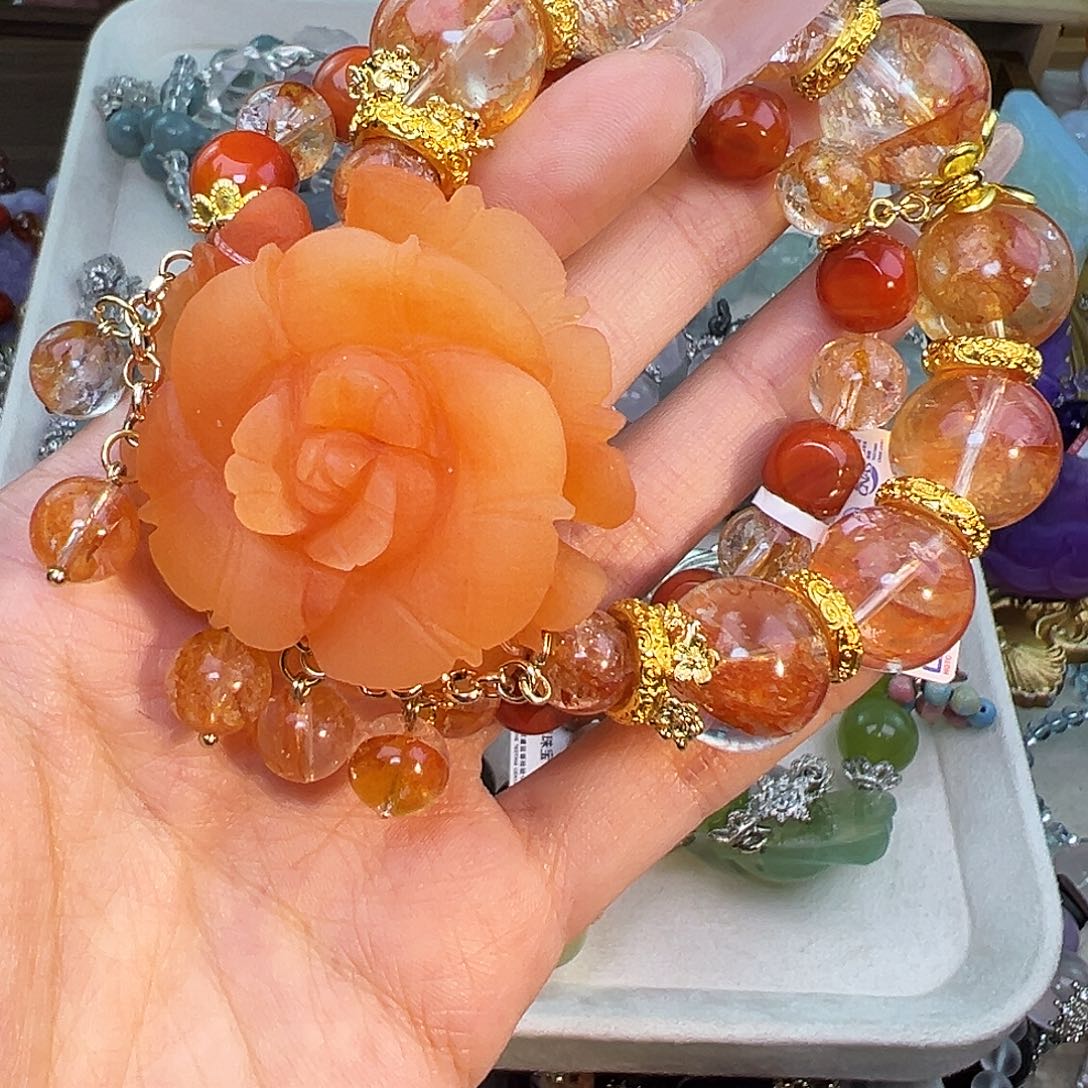 空***酒手串水晶合金水晶