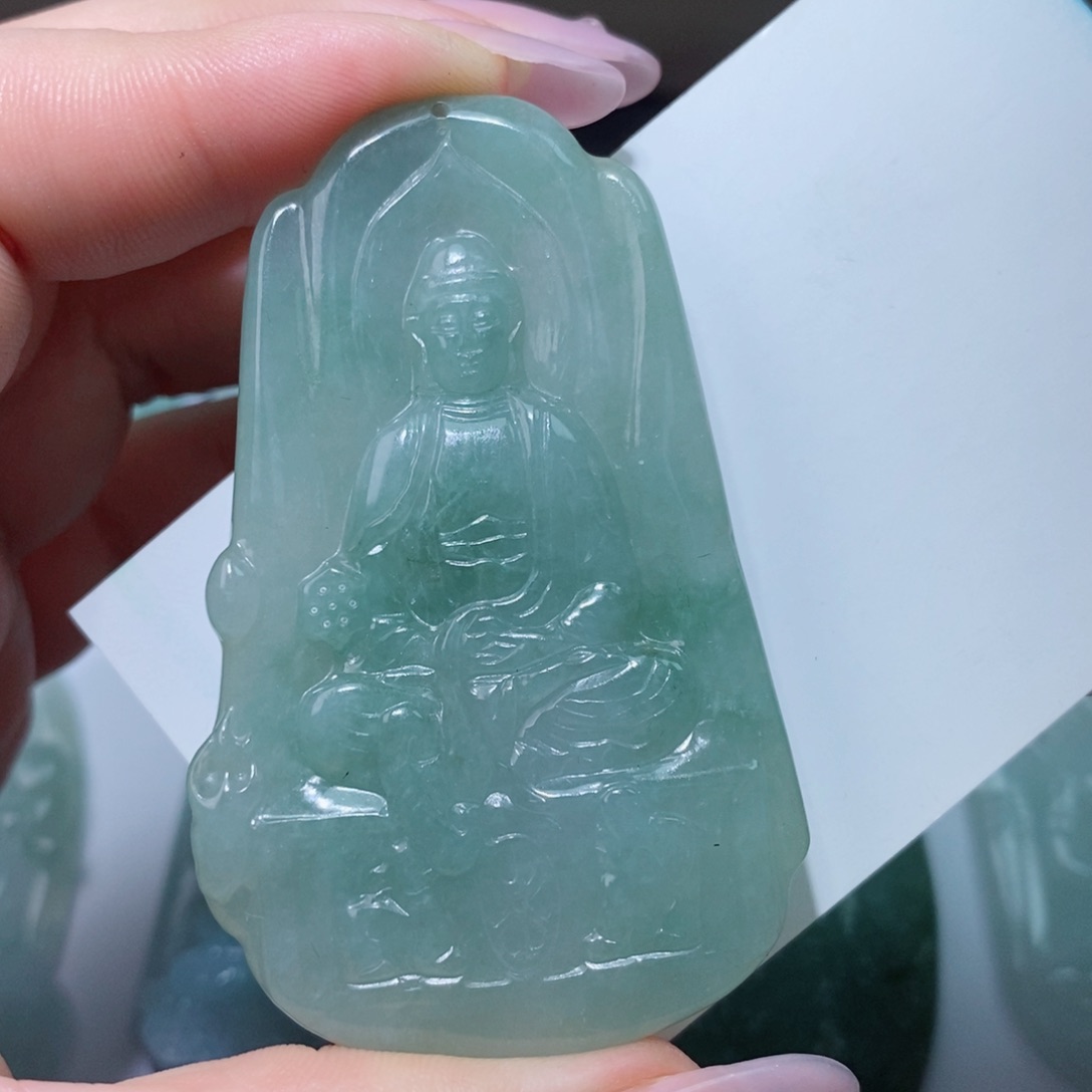 定制翡翠未镶嵌吊坠