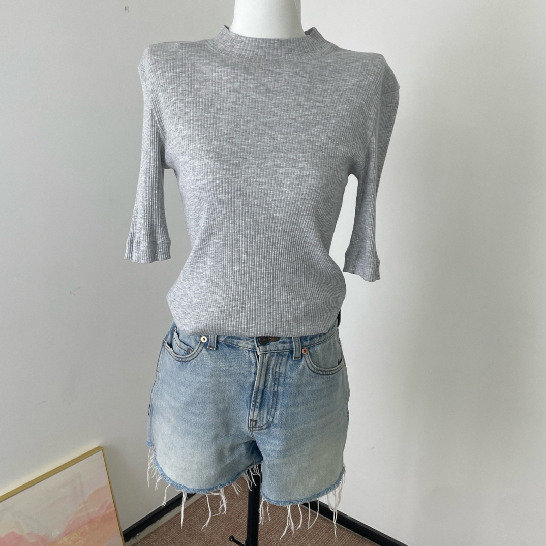 99新 GUCCI/古驰 A8983 牛仔 短裤 99新 腰围74 臀围88 裤长30