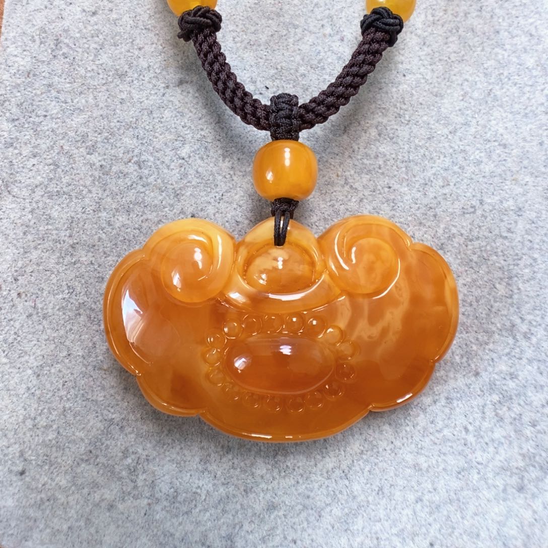 蜜蜡项链未镶嵌蜜蜡吊坠