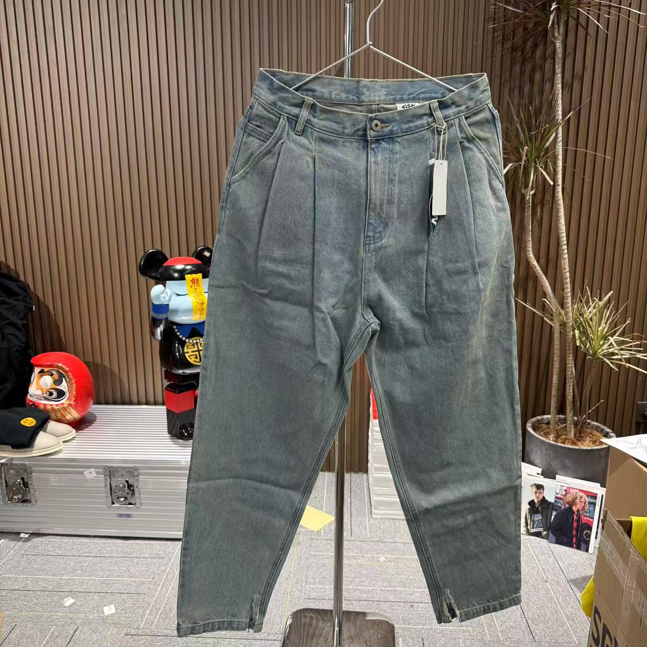 FISN 7.0浅蓝色牛仔裤 超重磅 FISN042