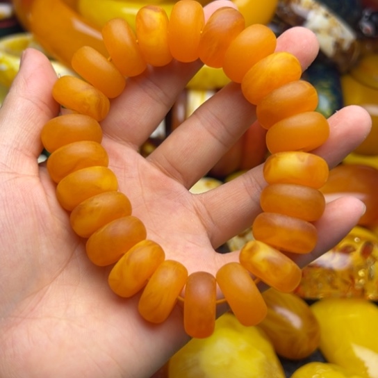 未镶嵌琥珀手链蜜蜡