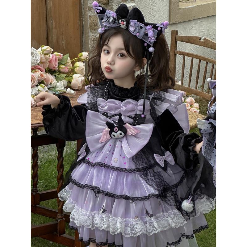 【85336冬款】休闲风蓬蓬裙女连衣裙萝莉长袖甜美公主裙库洛米女童