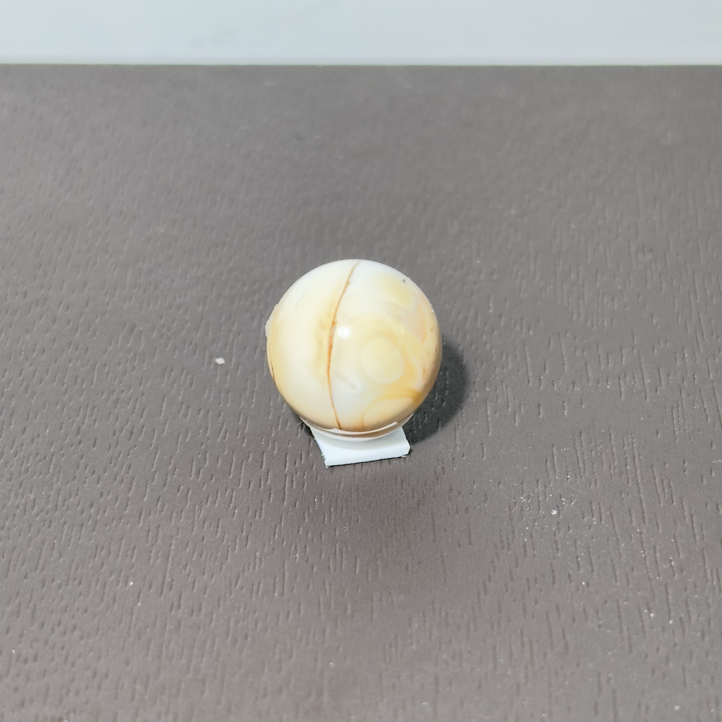 天然琥珀蜜蜡 粉彩瓷白 一线天尺寸14+