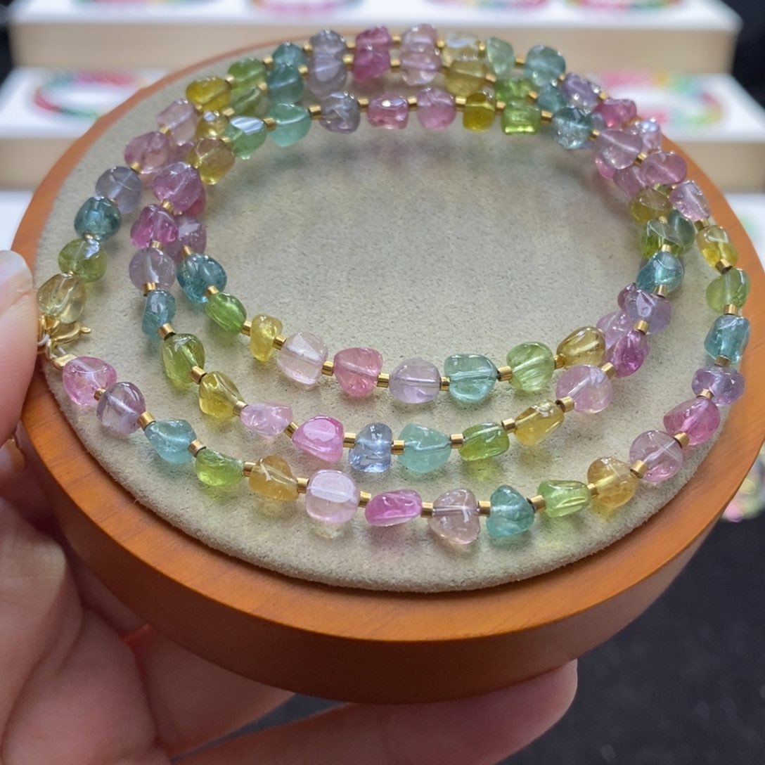 【闪购商品】碧玺手串未镶嵌两天看货期