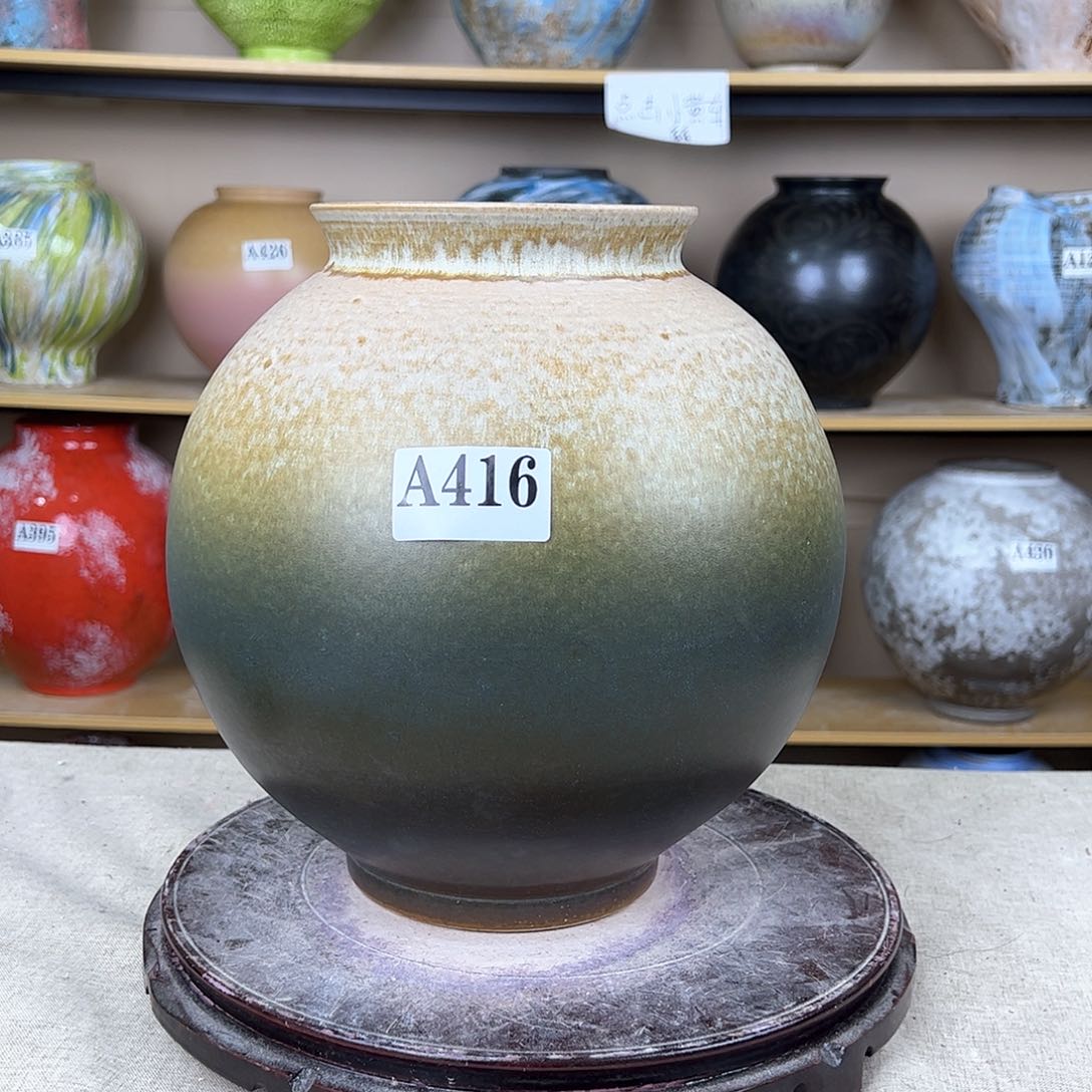 陶瓷416花瓶摆件创意的