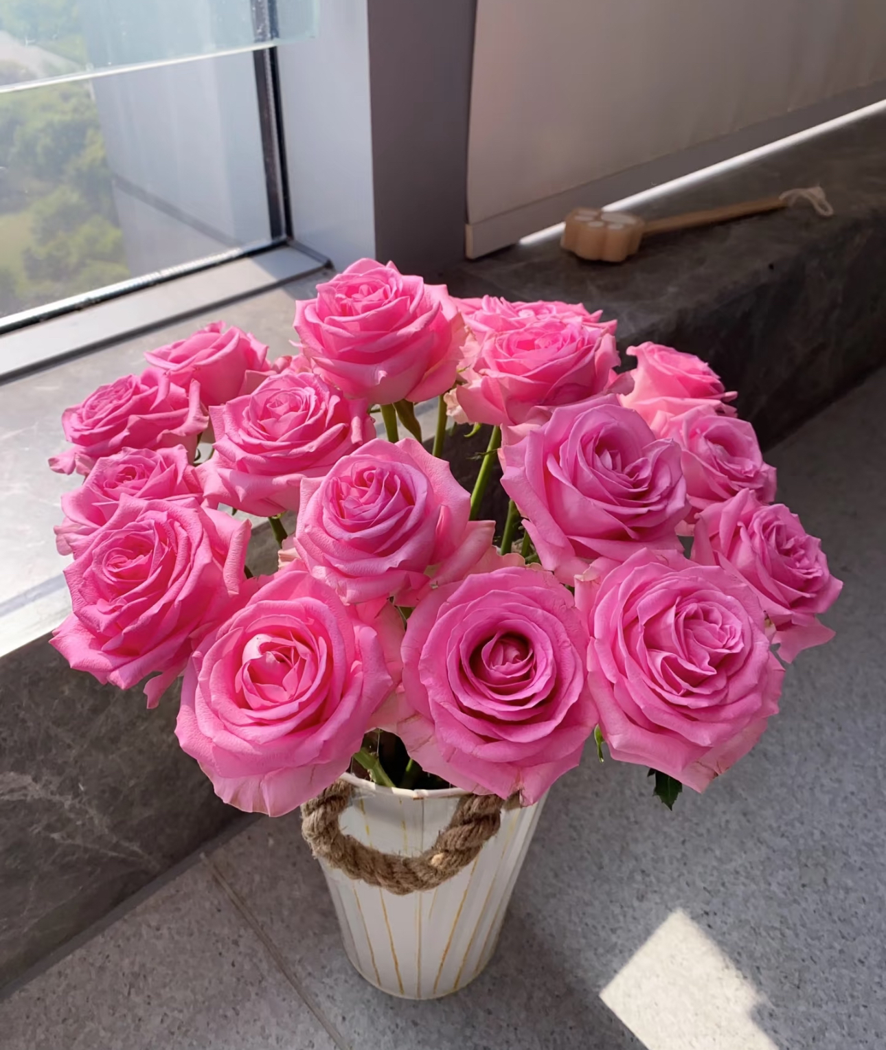苏醒单头玫瑰18支+2支防破损 居家玫瑰 收到花带包装醒花