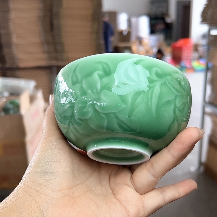 龙泉云间青瓷小米茶器