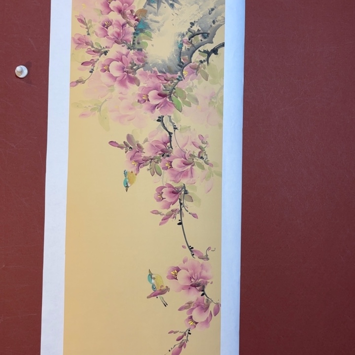 国画听兰老师花鸟