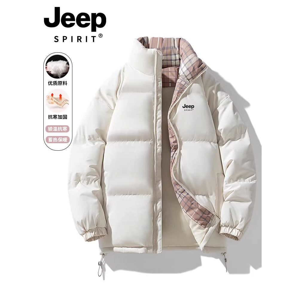JEEPSPIRIT吉普2025新棉服男女冬季面包服棉袄子加厚保暖棉衣外套