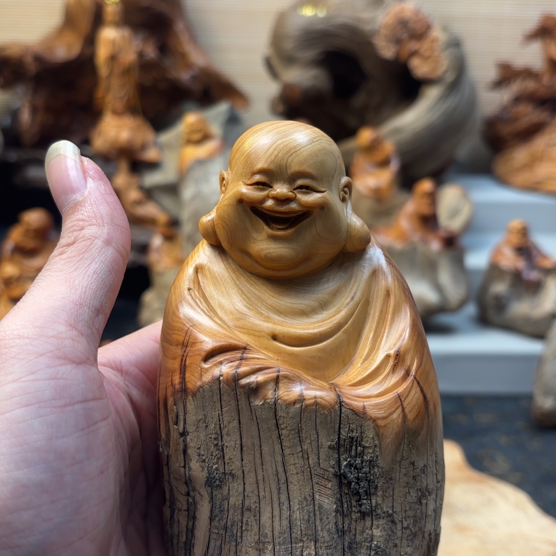 柏木太行崖柏手工雕刻