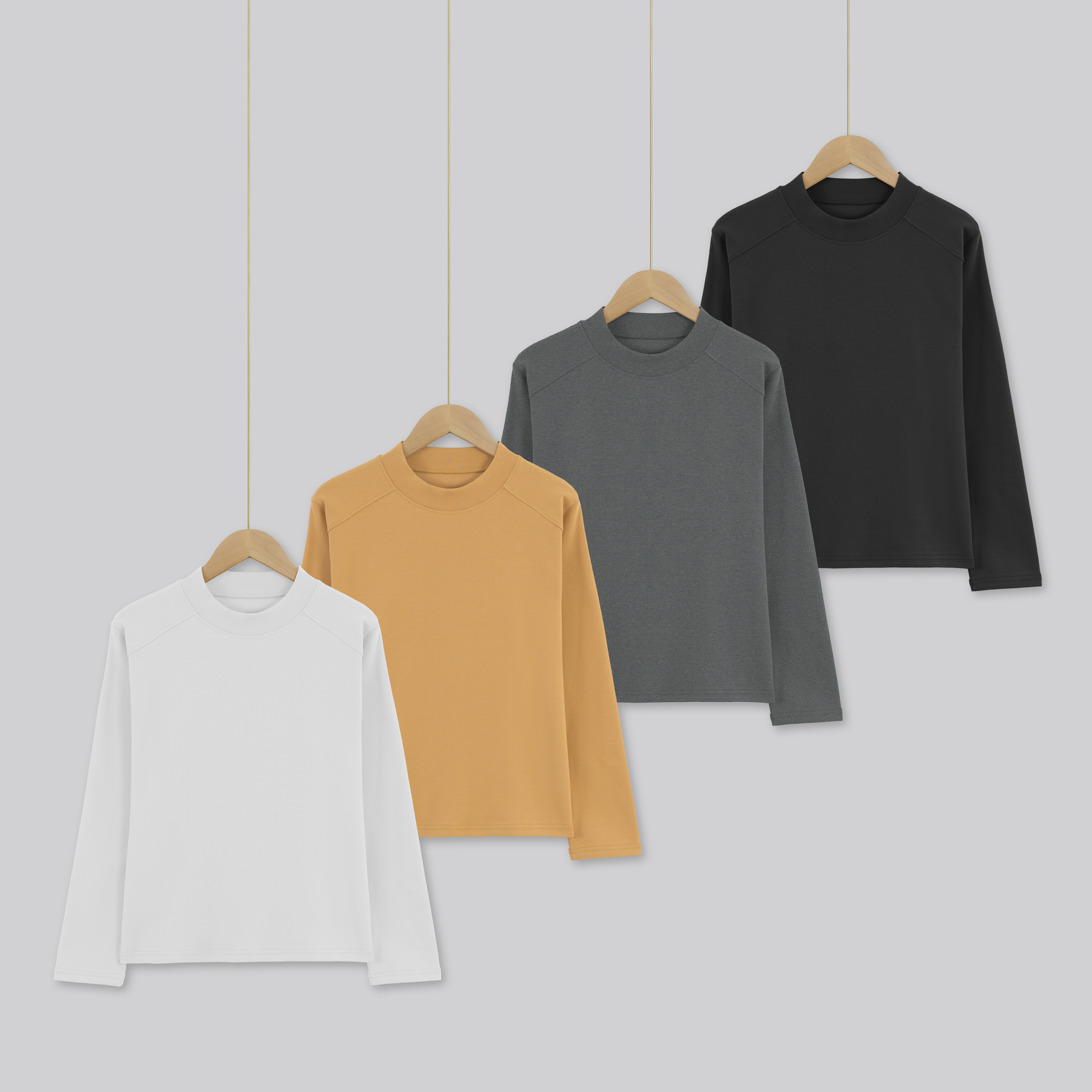  32支精梳棉260克【春秋女款】正肩小立领T恤5411M