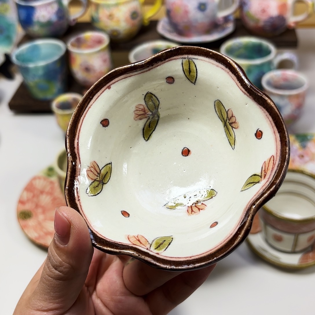 瓷加藤淳  花瓣豆钵