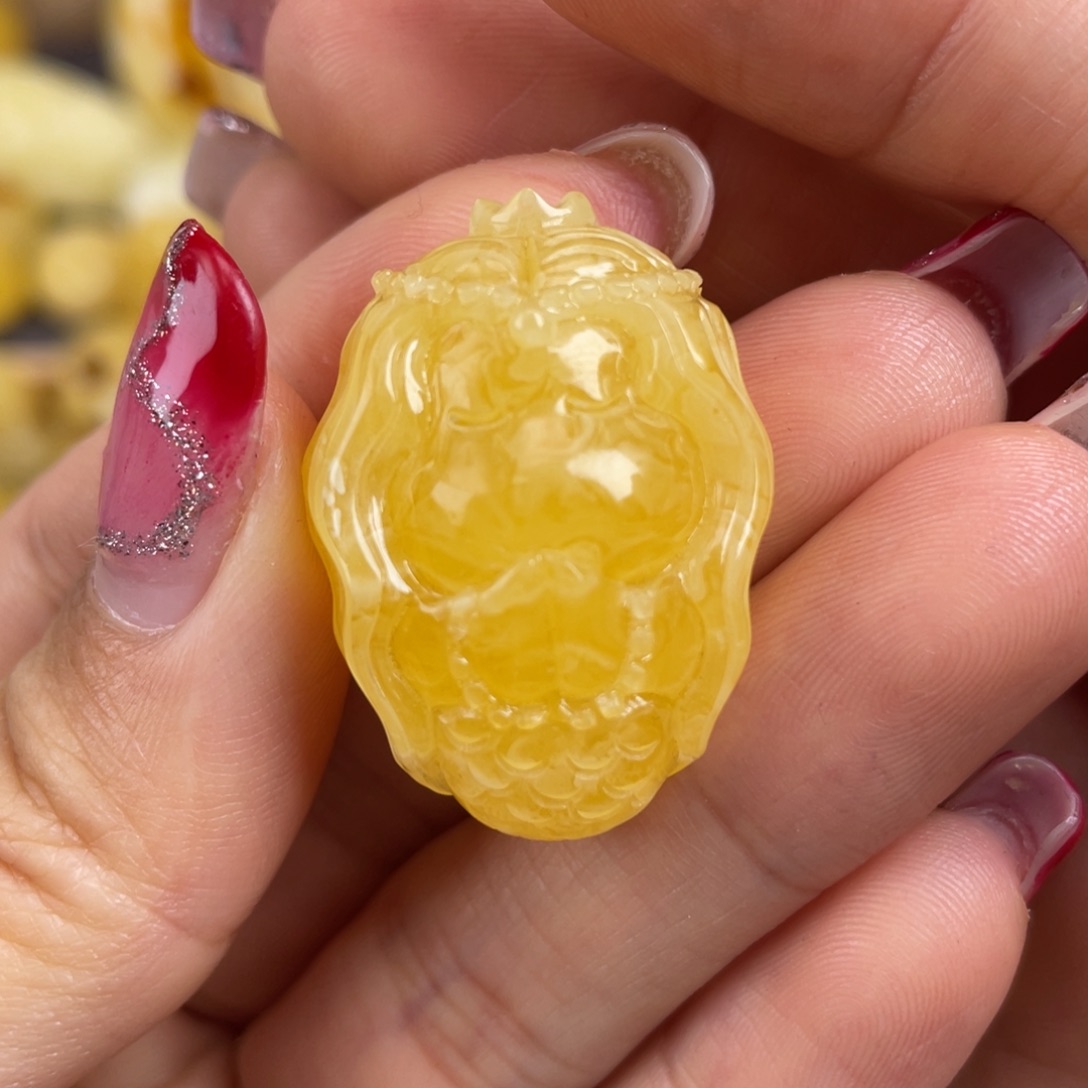 琥珀裸石未镶嵌蜜蜡