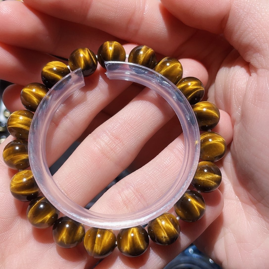 木变石（虎睛石）手链未镶嵌轩**?