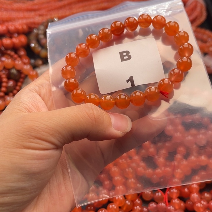 浮****南红玛瑙未镶嵌多样性发货默认微瑕称重8mm