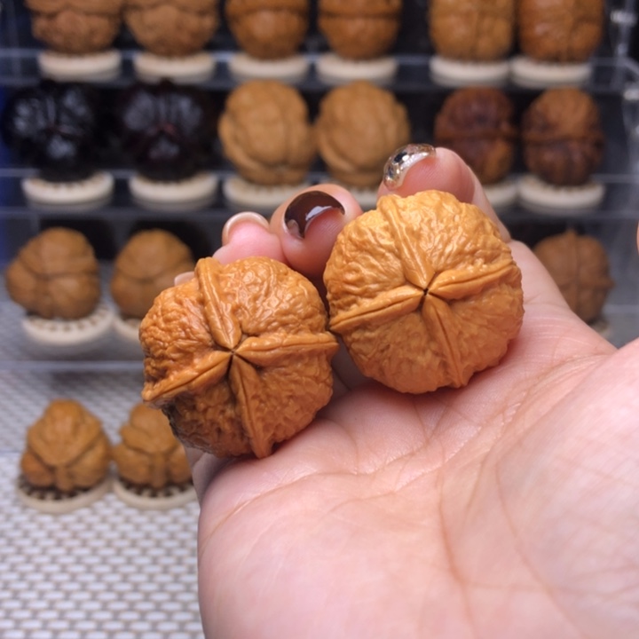 把件文玩核桃14号小四喜四楞31尺